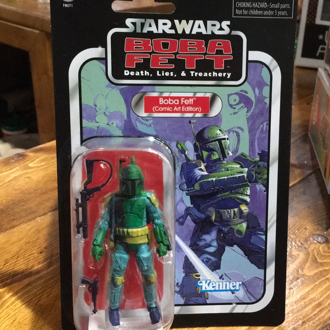 Star Wars Vintage Collection Boba Fett comc art edition Action Figure hasbro