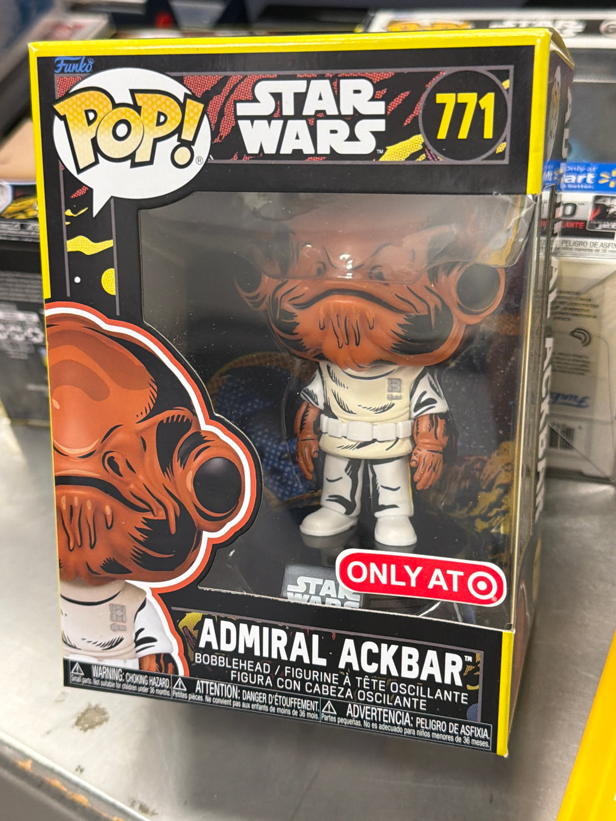 Star Wars retro series admiral ACKBAR 771- Funko Pop! Vinyl Figure