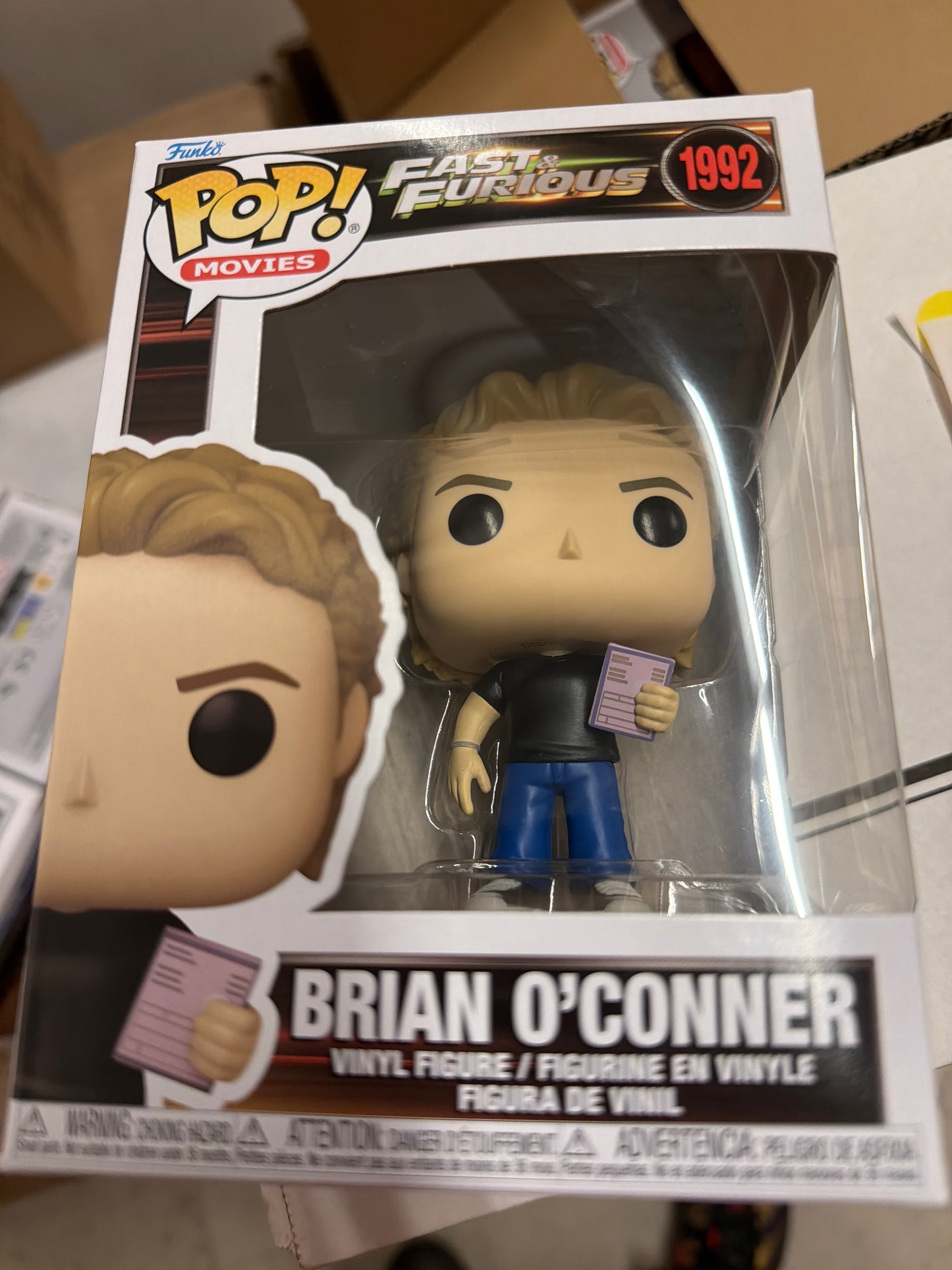Fast furious Brian O’Connor 1992 Funko Pop! Vinyl figure movie