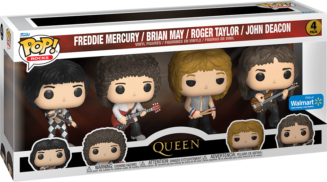 Queen - Exclusive Funko Pop! 4-Pack (Rocks)