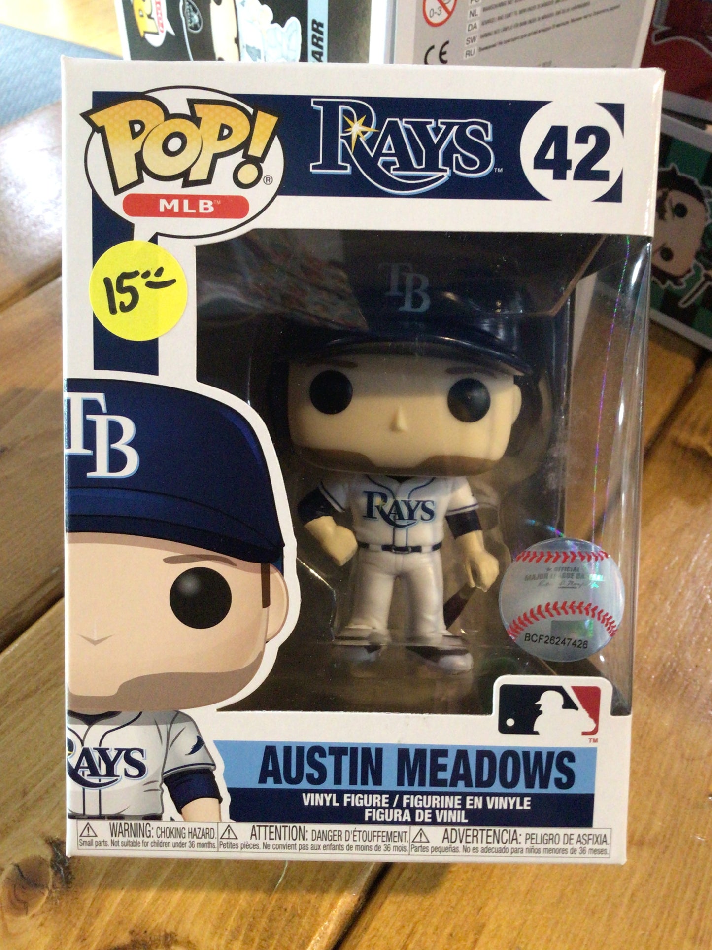 Austin Meadows #42 - Tampa Bay Rays -Funko Pop! Vinyl figure MLB sports