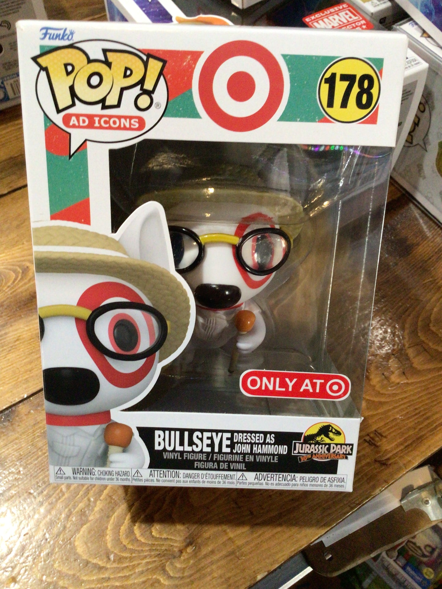 Icons - Target Dog Bullseye jurrasic hammond #178 Target Exclusive Funko Pop! Vinyl Figure