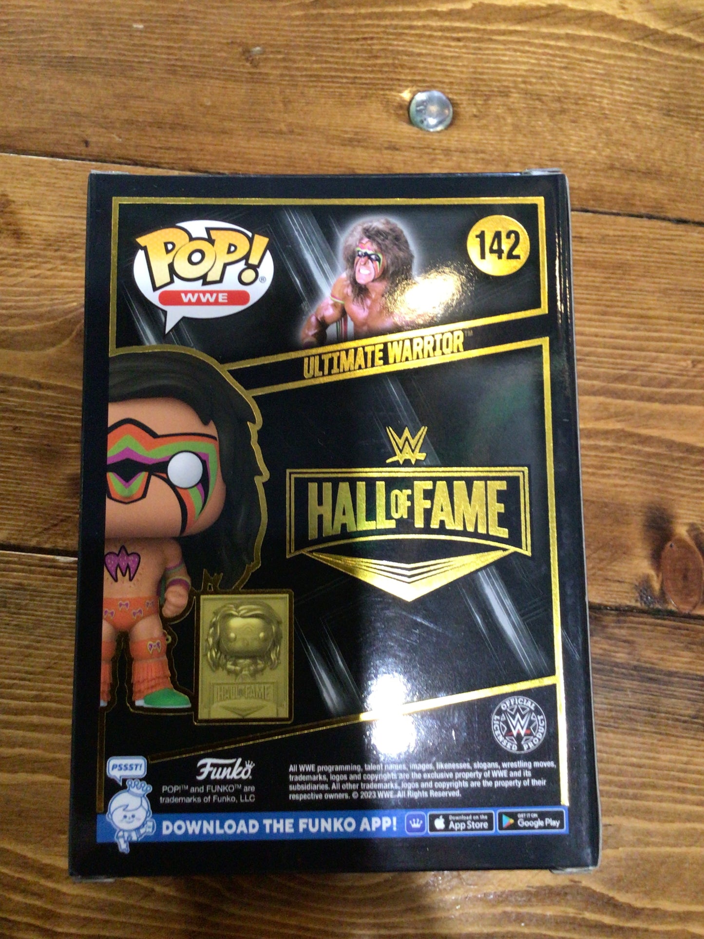 WWE Ultimate Warrior Hall of Fame edition #142 Funko Pop! Vinyl Figure sports