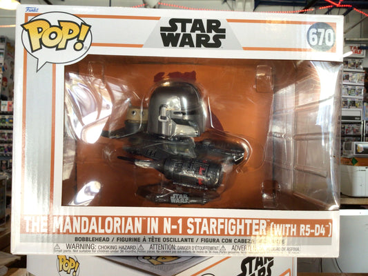 Star Wars Mandalorian N1 starfighter with R5-D4 #670 Funko Pop! Vinyl figure