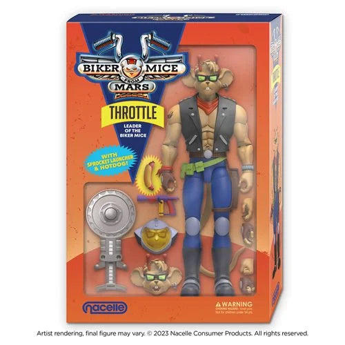 Biker Mice From Mars - Throttle - Super7 Figure (cartoon)
