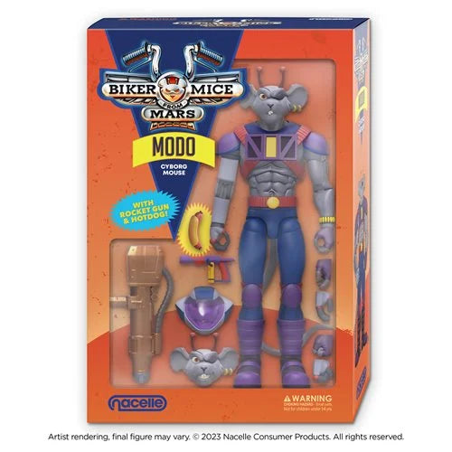 Biker Mice From Mars - Modo  Super 7 Reaction Figure (cartoon