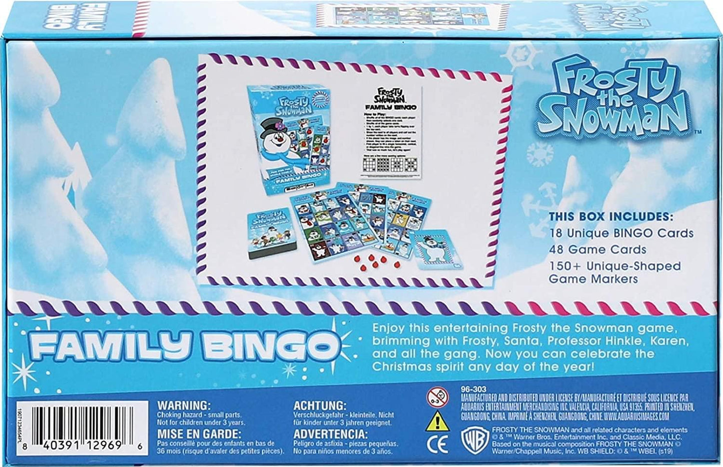 Frosty the Snowman Family Bingo Game