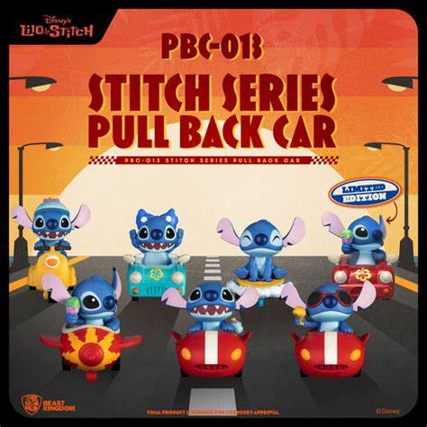 Disneys Lilo & Stitch PBC-013 Stitch series pull back cars