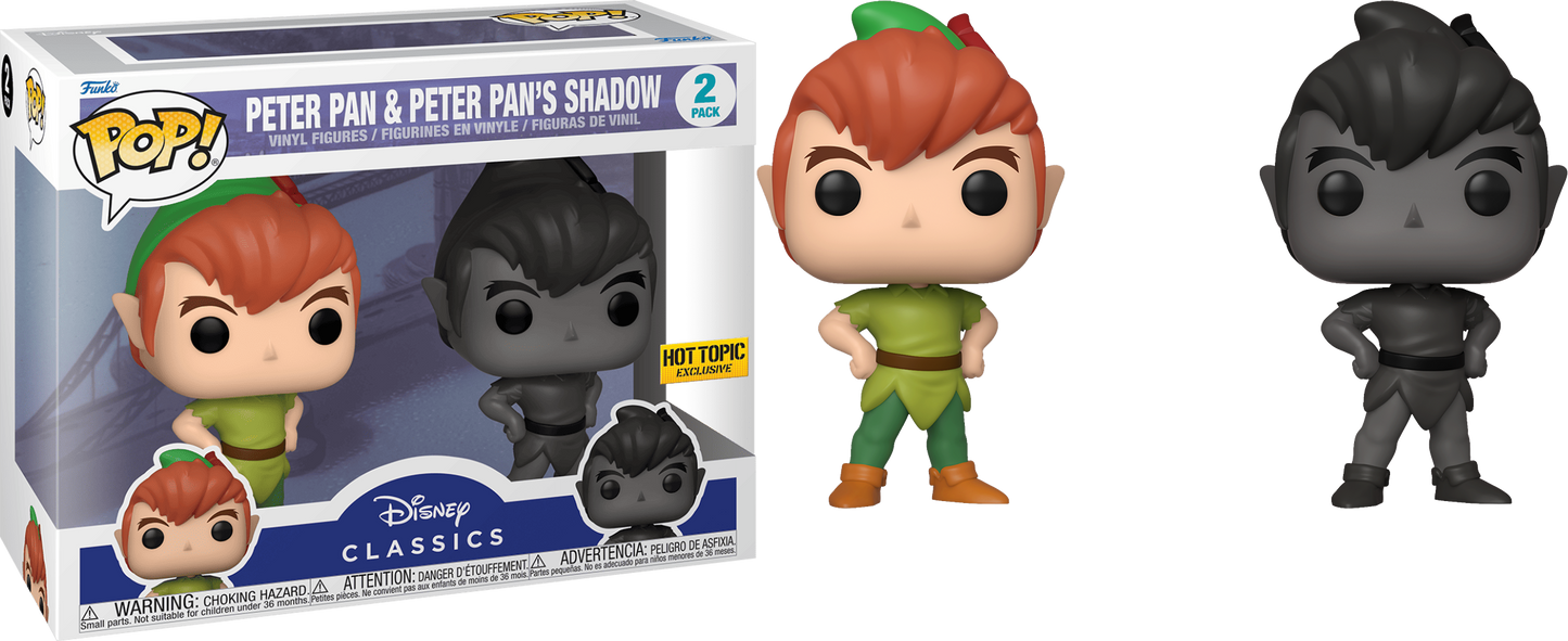 Disney - Peter Pan & Peter Pan's Shadow - Exclusive Funko Pop! Vinyl Figure