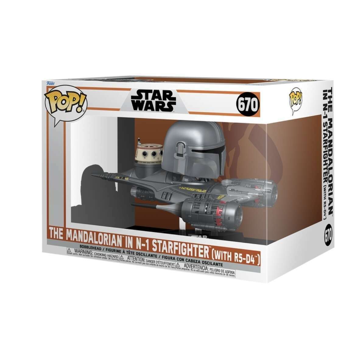 Star Wars - Mandalorian N1 Starfighter with R5-D4 #670 - Funko Pop! Vinyl Figure