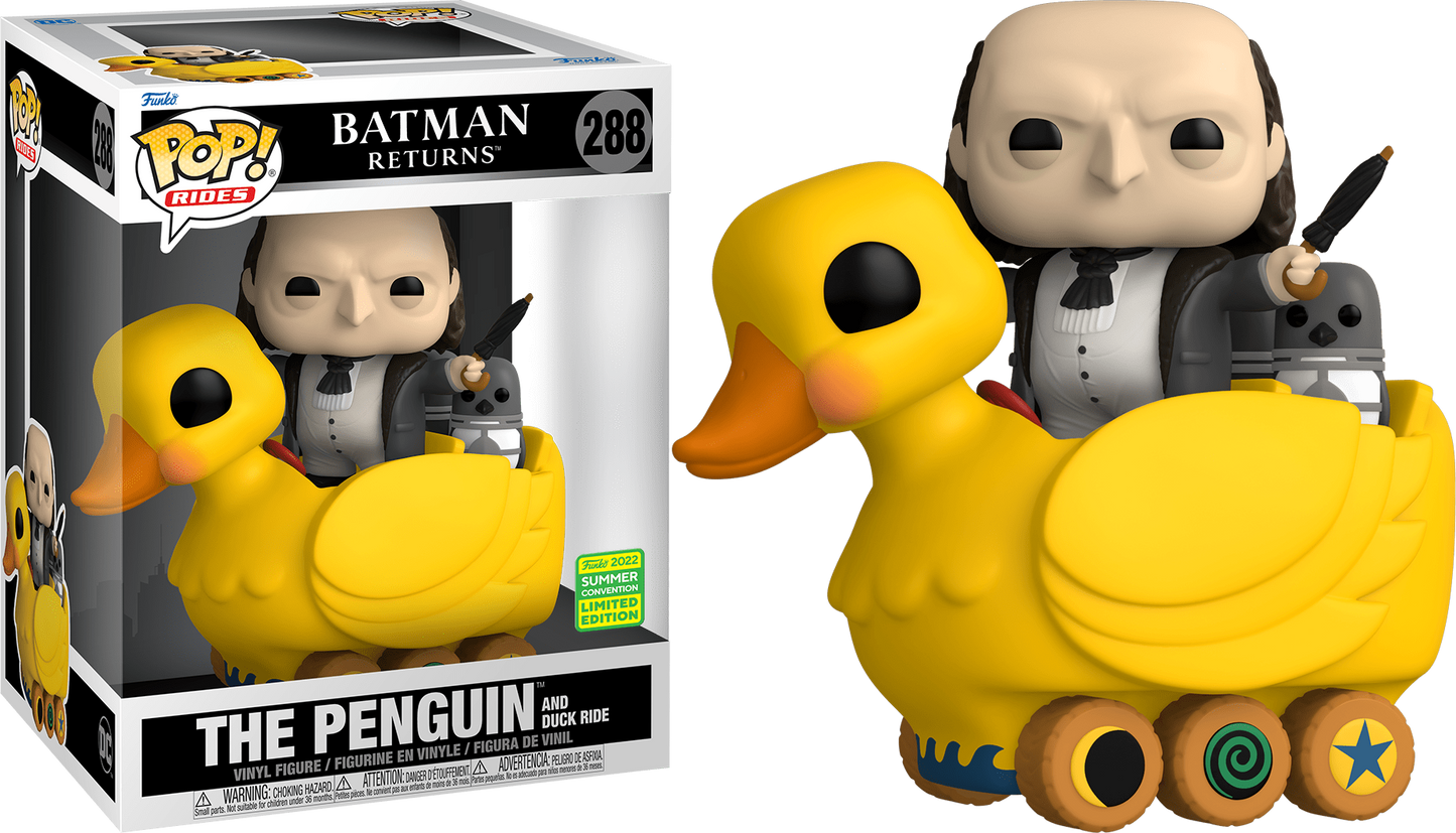 Batman Returns the Penguin w/ Duck ride Funko Pop! Vinyl Figure dc Comics