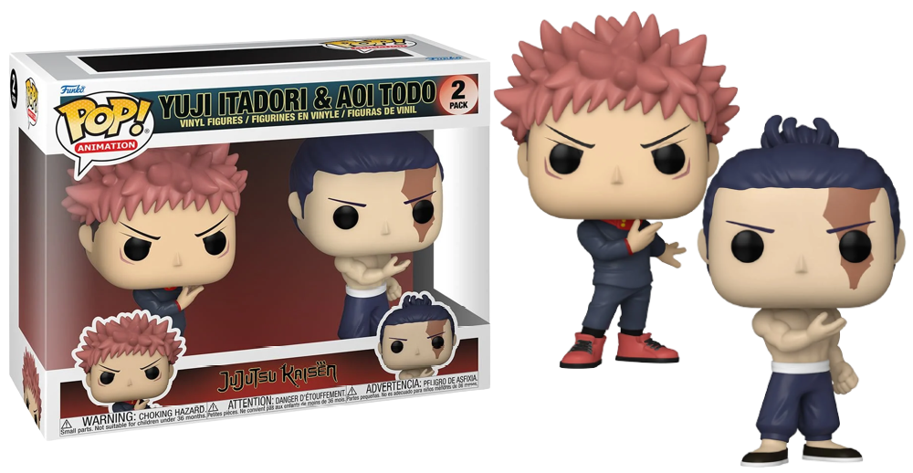 Jujitsu Kaisen - Yuji Itadori & Aoi Todo - Exclusive Funko Pop! Vinyl Figure 2-Pack