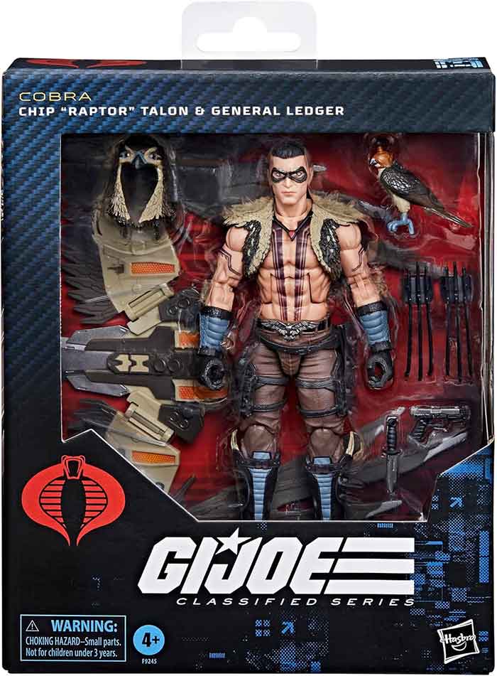 Joe Classified -COBRA Raptor Action Figure by Hasbro – Tall