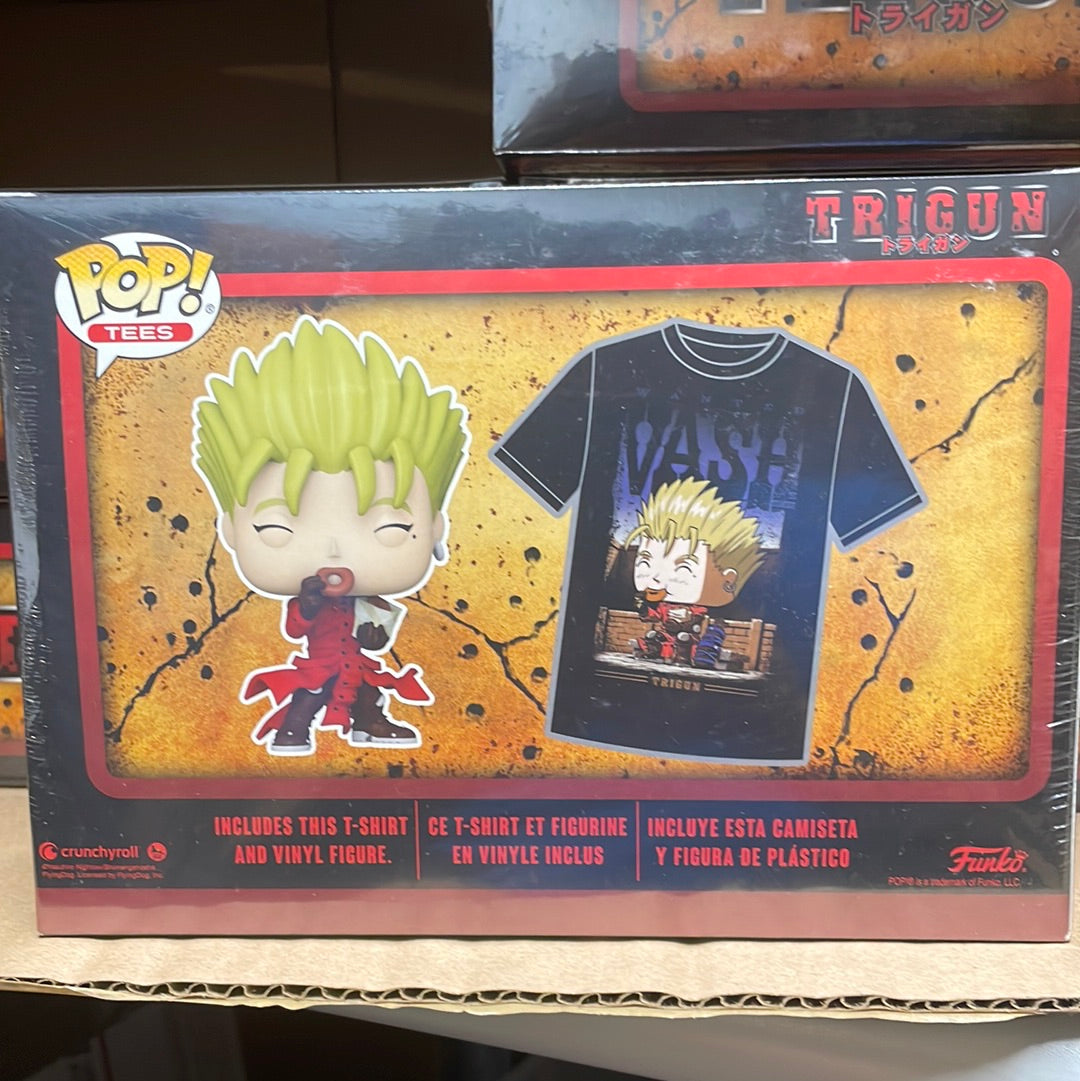Funko Trigun Vash T-shirt & pop bundle