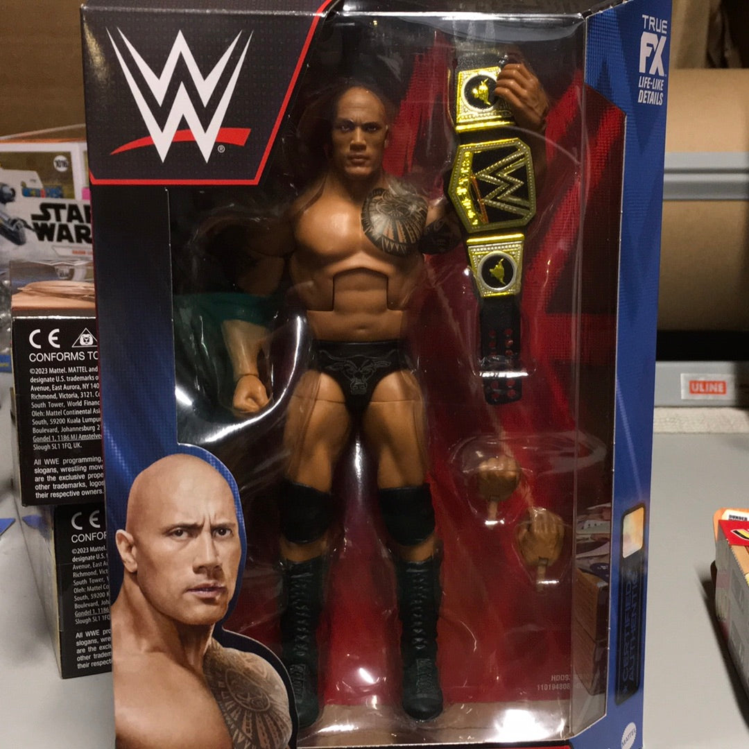 WWE The Rock Elite top picks action figure Mattel