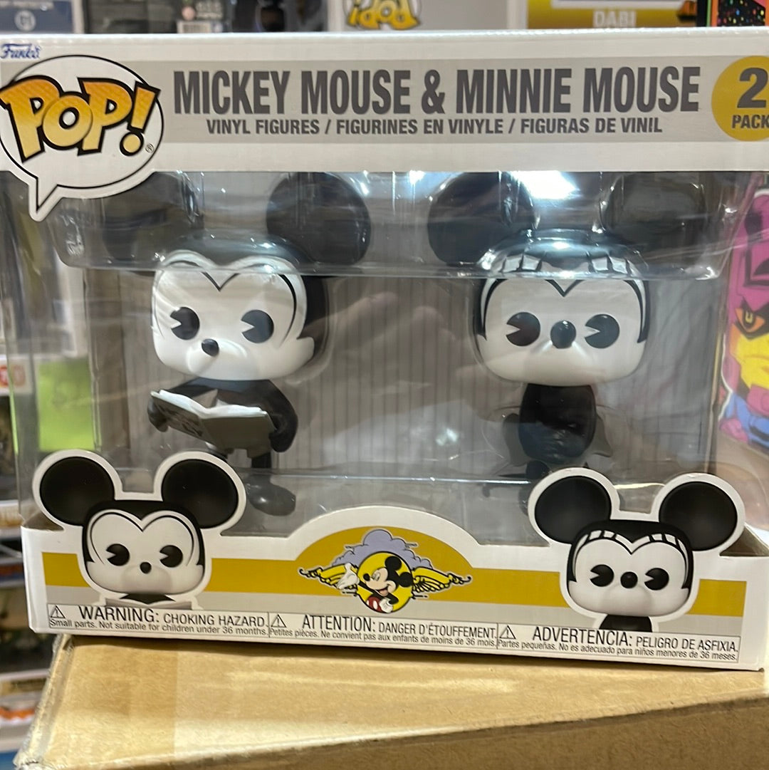 Mickey Mouse Minnie 2 pack plane crazy exclusive Funko Mini disney Vin –  Tall Man Toys & Comics
