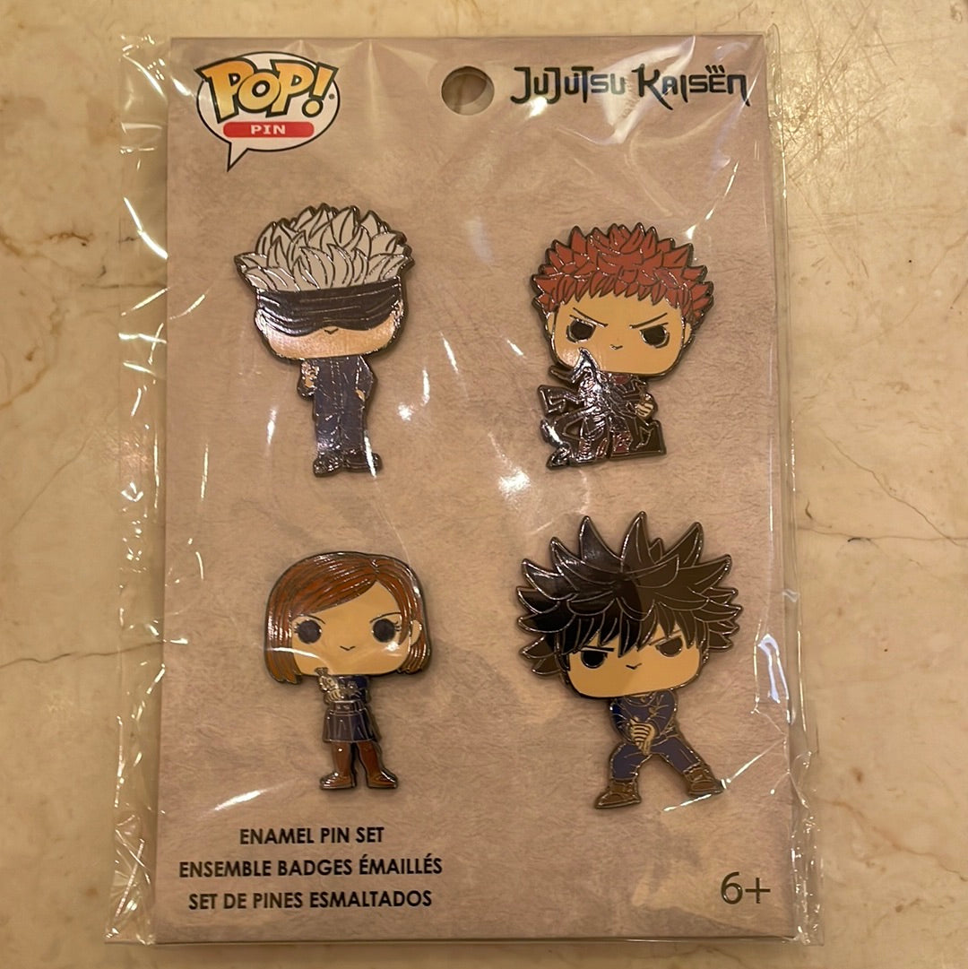 Jujutsu Kaisen - 4pc Enamel Pin Set