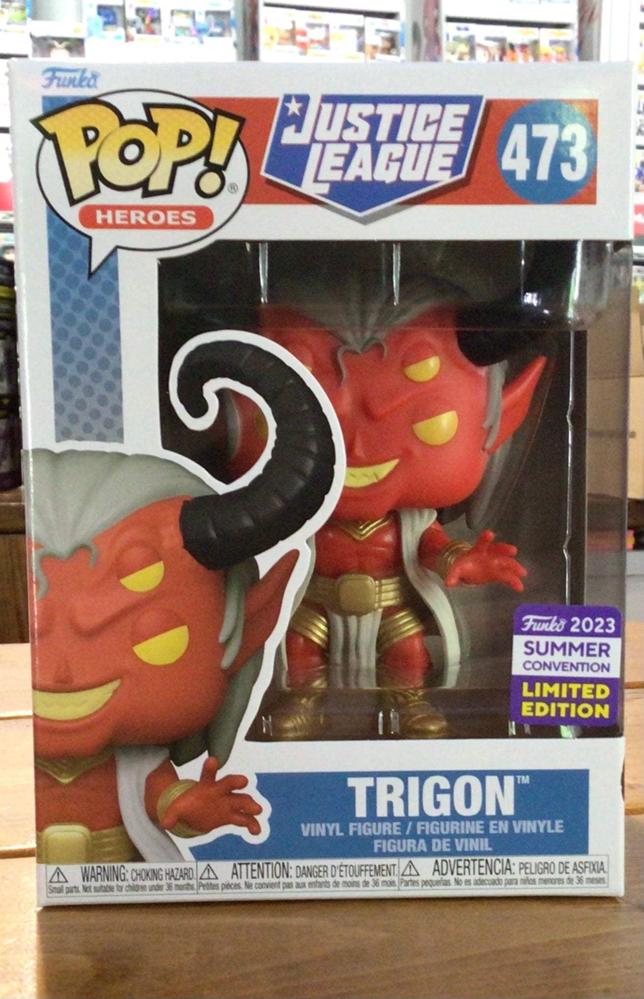 DC Comics Demon Trigon #473 Exclusive Funko Pop! Vinyl Figure