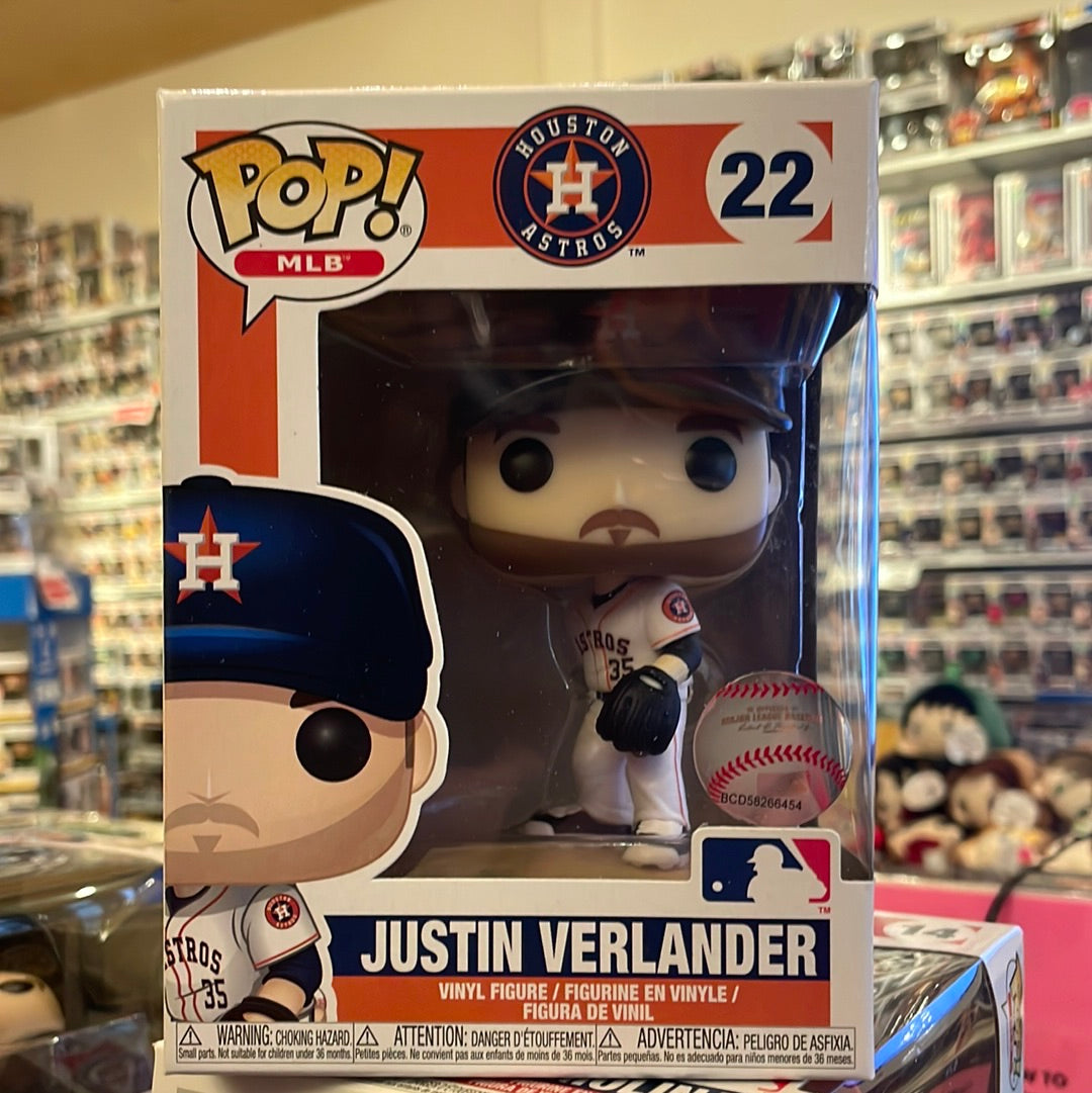 Astros Justin Verlander 22 Funko Pop! Vinyl figure MLB sports