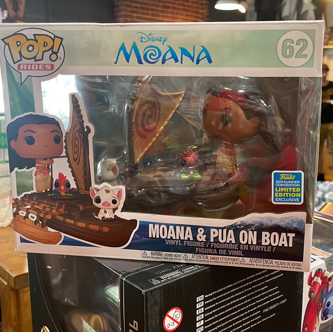 Disney Moana & Pua on Boat ride #62 exclusive Funko Pop! Vinyl Figure –  Tall Man Toys & Comics
