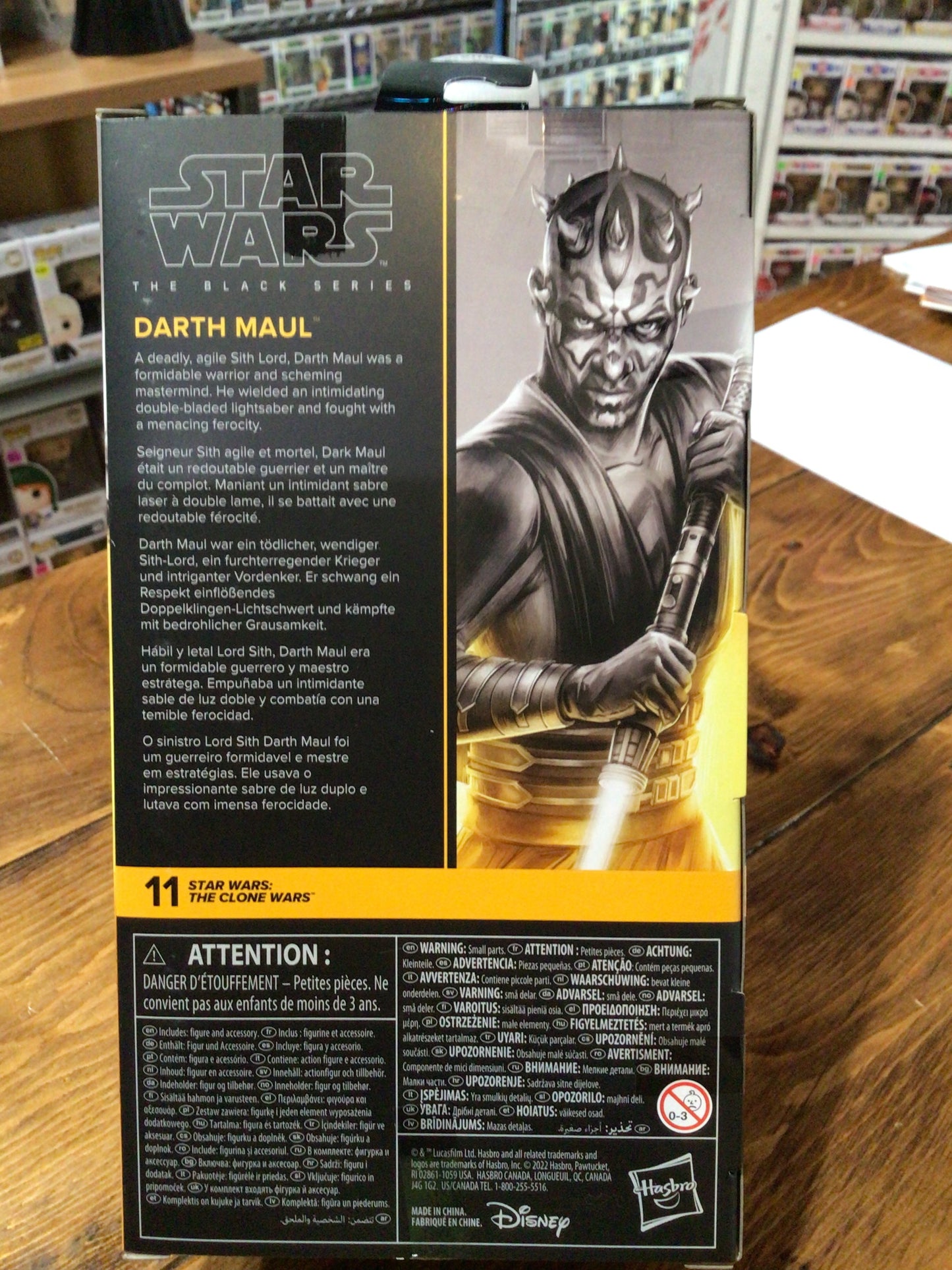 Star Wars Black Series Darth Maul Clone Wars Action Figure