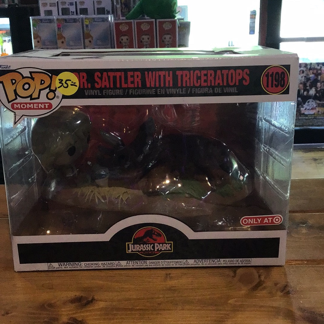 Jurassic Park Dr. Sattler With Triceratops 1198 Exclusive Funko Pop! Vinyl figure