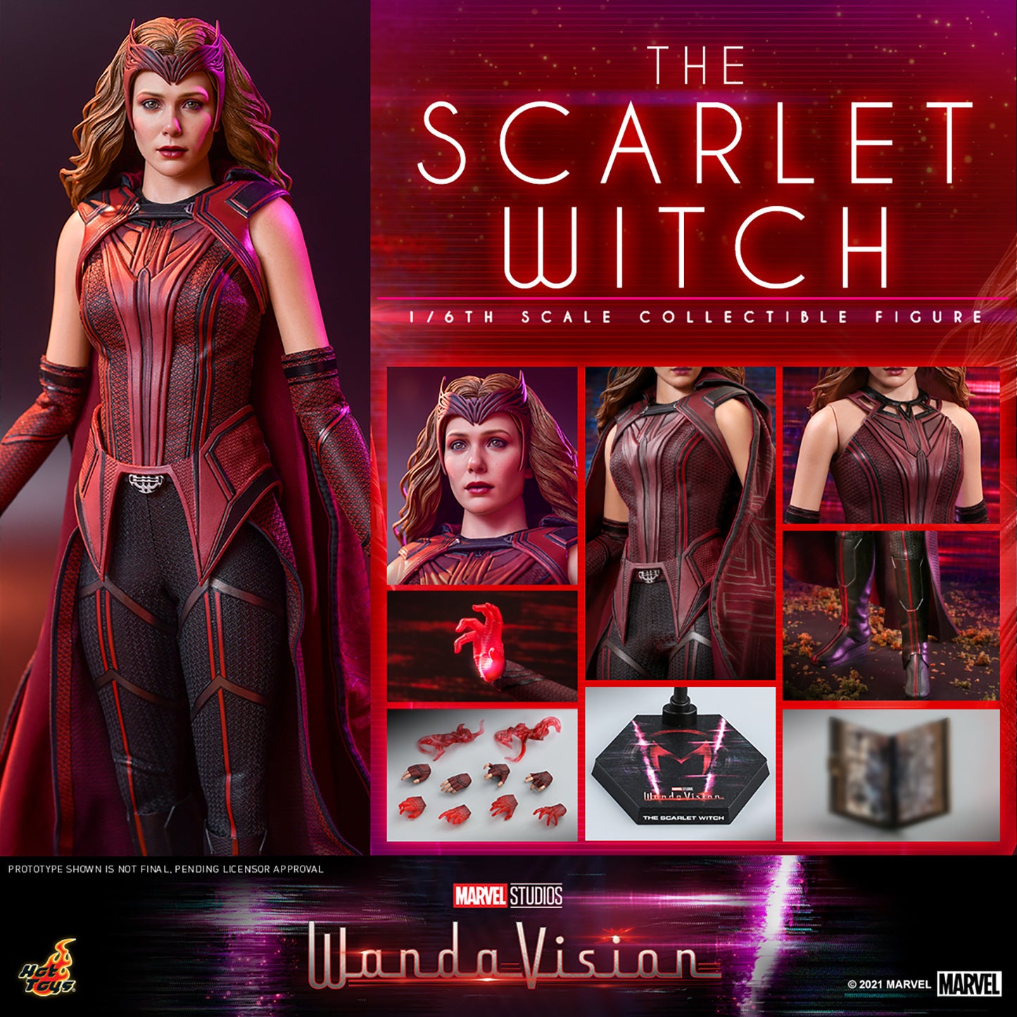 Hot Toys Sideshow Collectibles Scarlet Witch Sixth Scale Figure