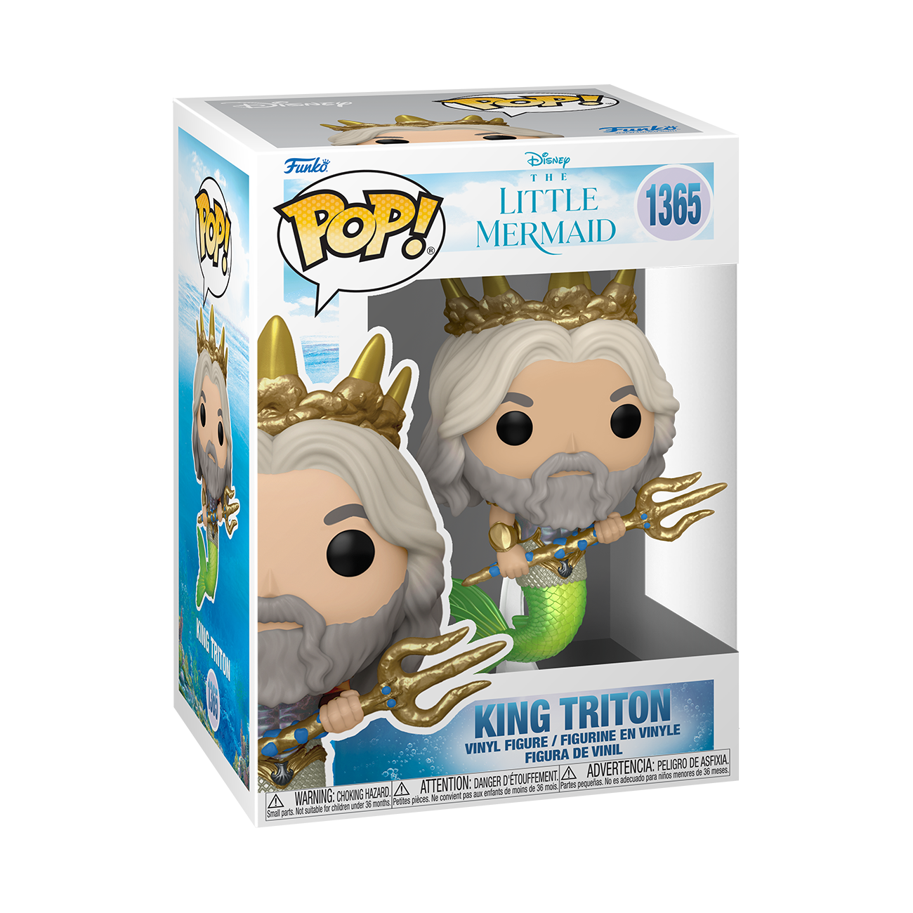 Disney Little Mermaid King Triton 1365 Funko Pop Vinyl Figure
