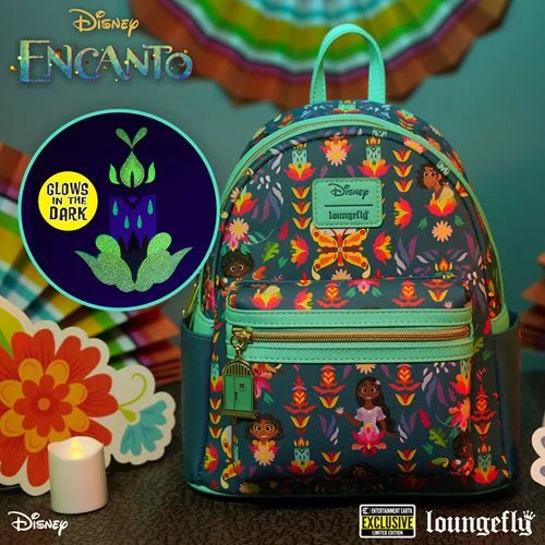 encanto loungefly mini backpack Disney Encanto Familia Madrigal GITD