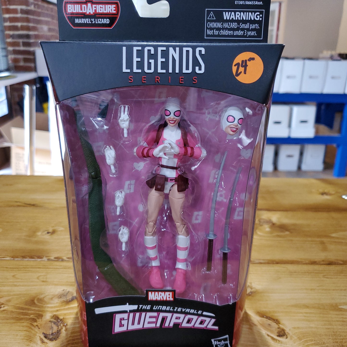 Marvel Legends Gwenpool BAF Lizard Hasbro