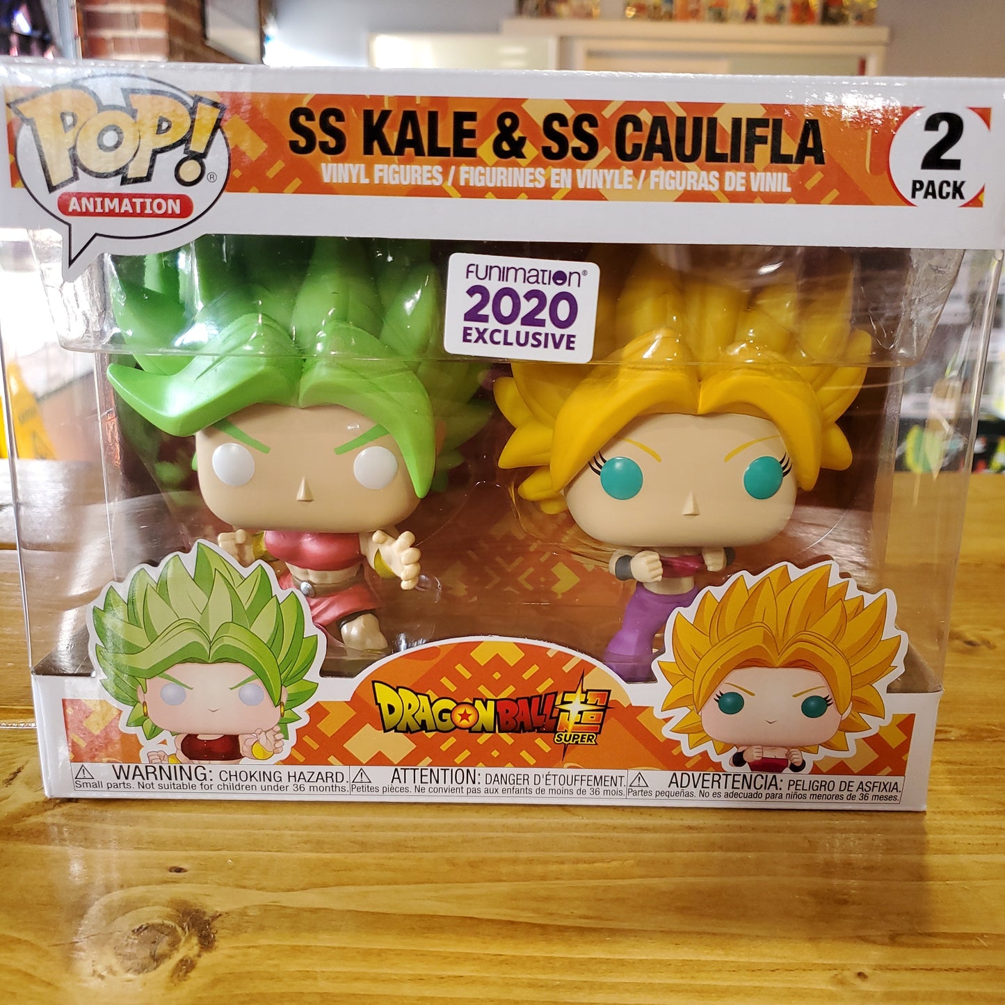 DBZ Funimation two pack Kale Caulifla Funko Pop! Vinyl figure anime