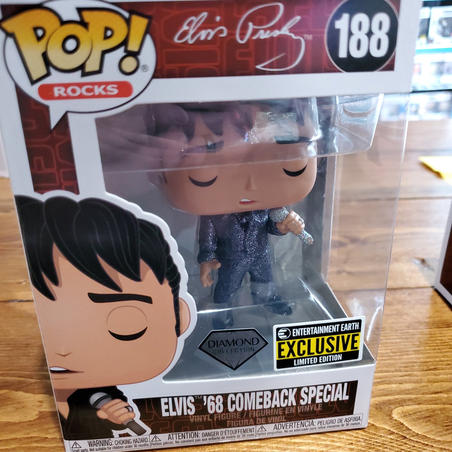 Elvis '68 Comeback Special #188 (Diamond) - Exclusive Funko Pop! Vinyl Figure (Rocks)