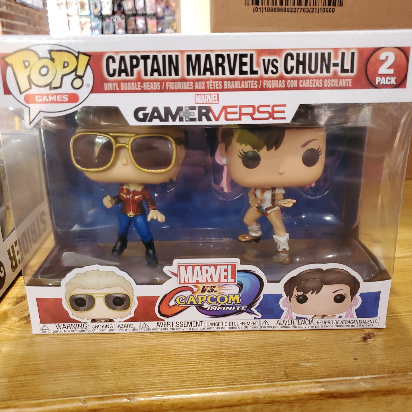Marvel Gameverse - Captain Marvel vs Chun-Li - Funko Pop! 2-pack