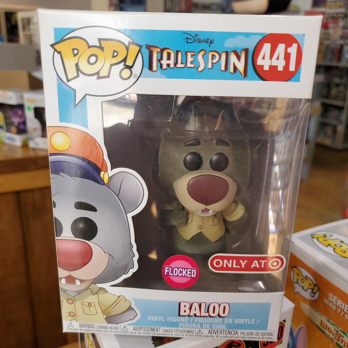 TaleSpin Baloo Flocked exclusive Funko Pop! Vinyl figure 2020