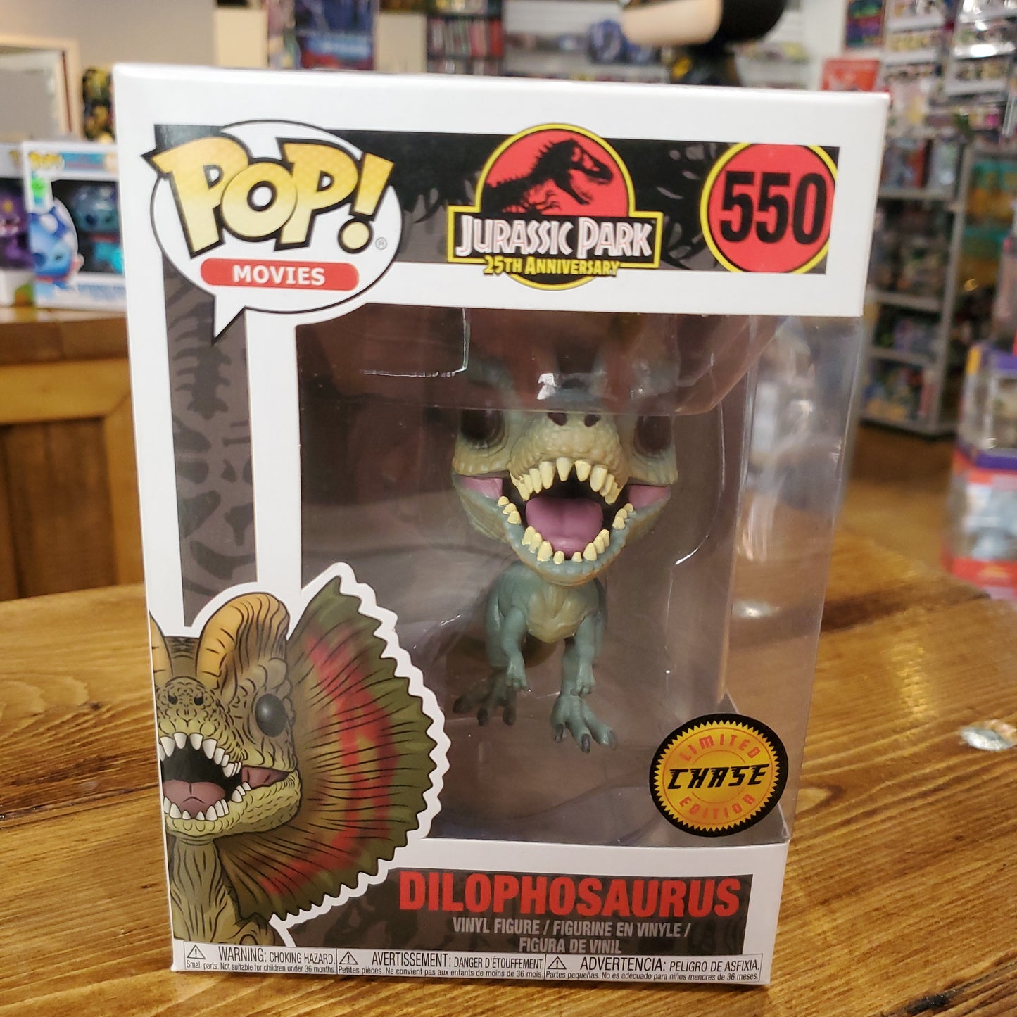 Jurassic Park Dilophosaurus dinosaur Funko Pop! Vinyl Figure world movies