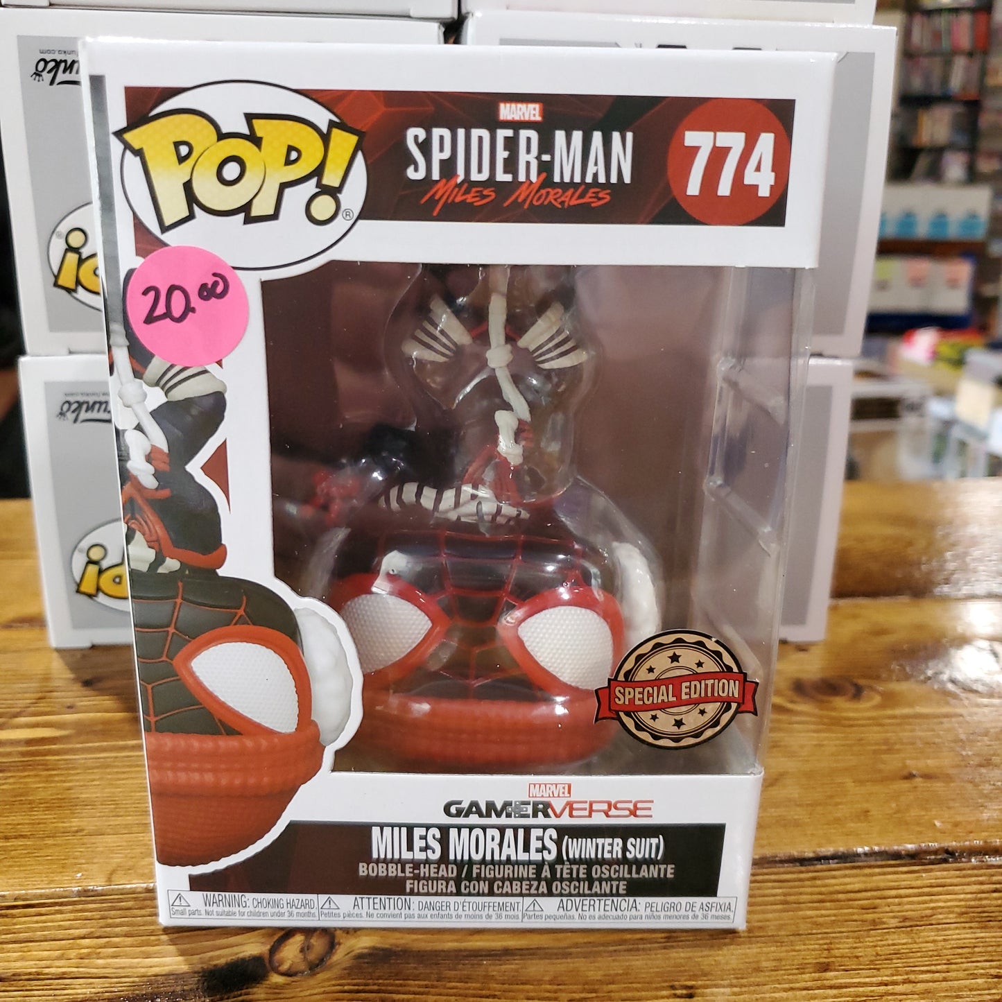 Spider-Man Miles Morales Exclusive (Winter Suit) Funko Pop! Vinyl figure Marvel