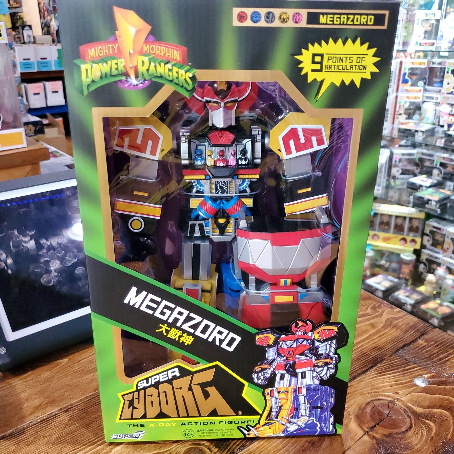 Super 7 Mighty Morphin Power Rangers Super Cyborg - Megazord MOC ACTION FIGURE