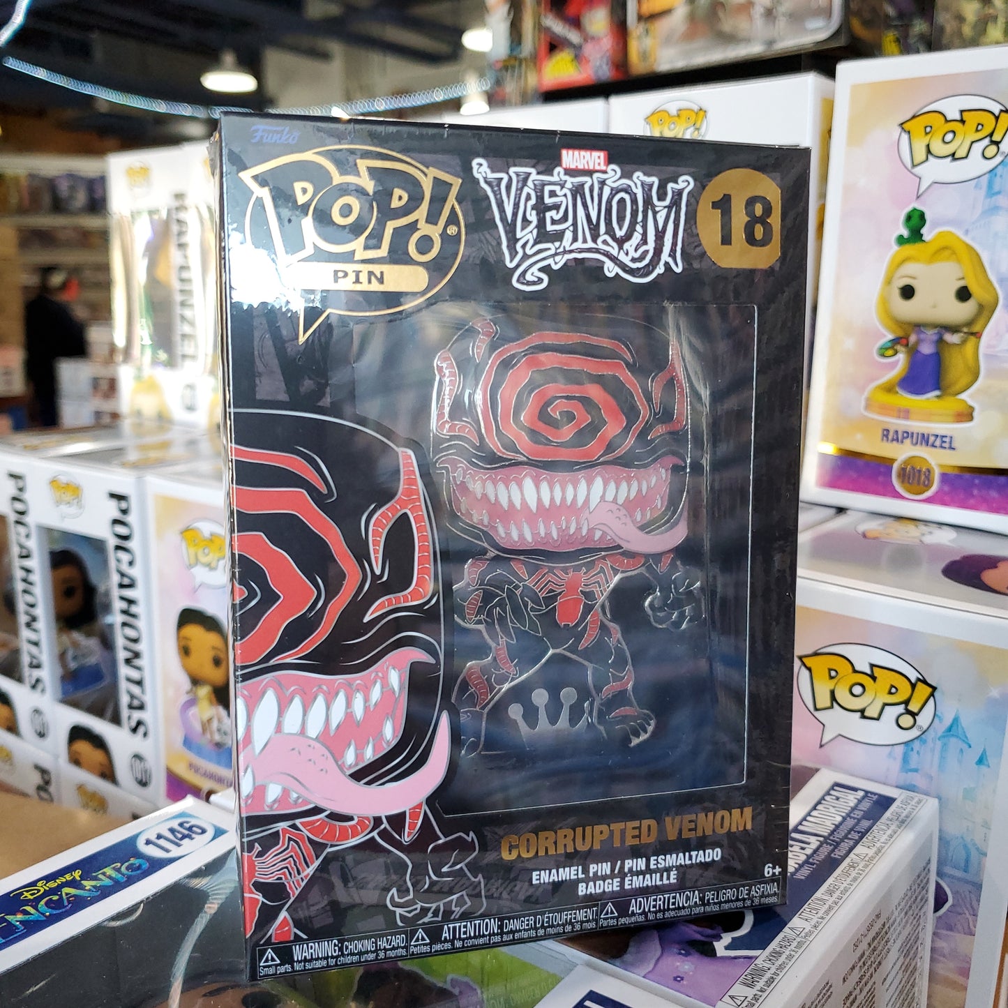 MARVEL COMIC Pins Corrupted Venom Funko Pop! Pins