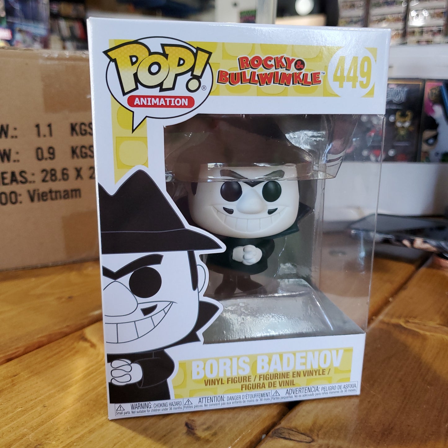 Bullwinkle and Rocky - Boris Badenov 449 - Funko Pop! Vinyl Figure (Cartoon)