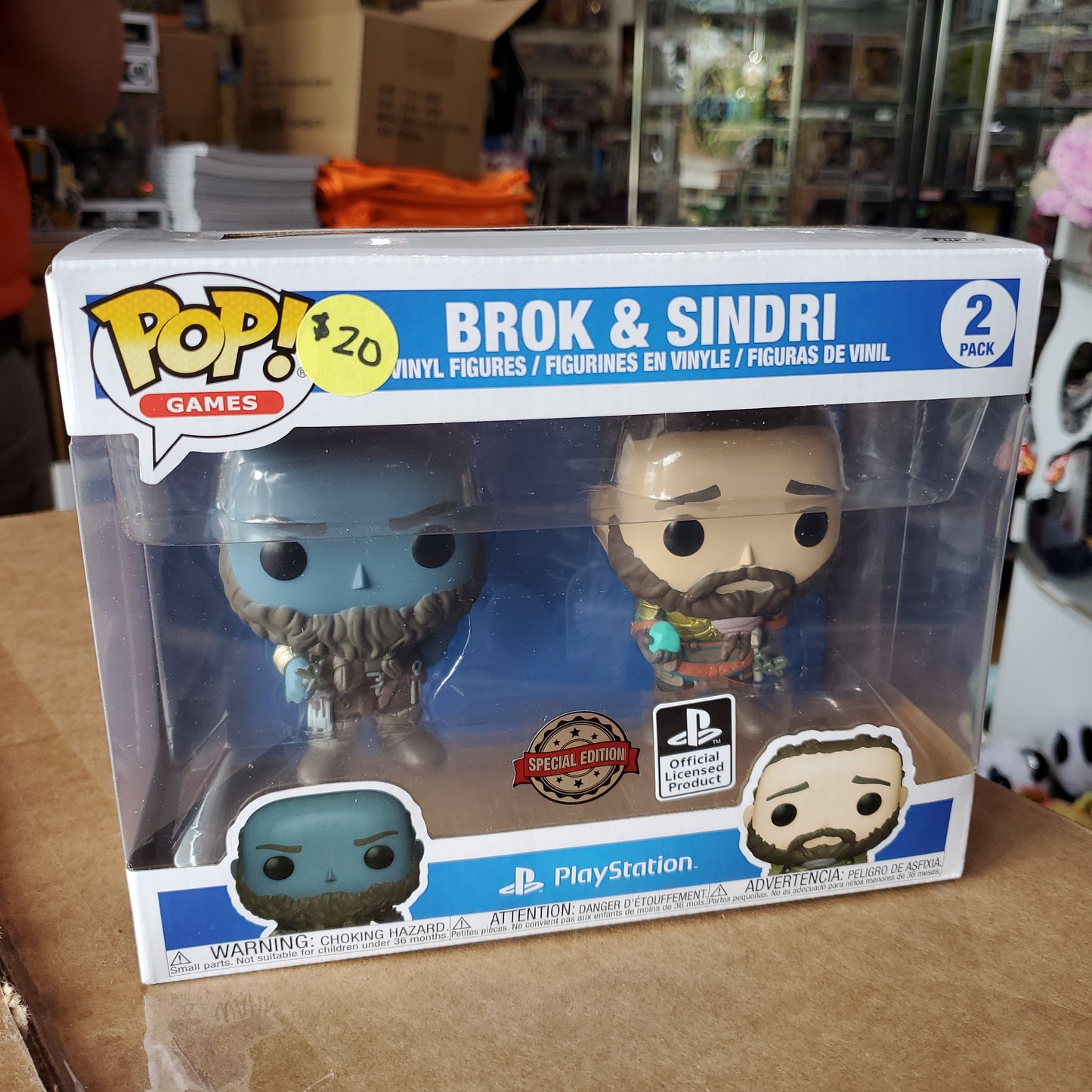 PlayStation God of War Brok & Sindri exclusive Funko Pop! Vinyl Figure (Video Games)