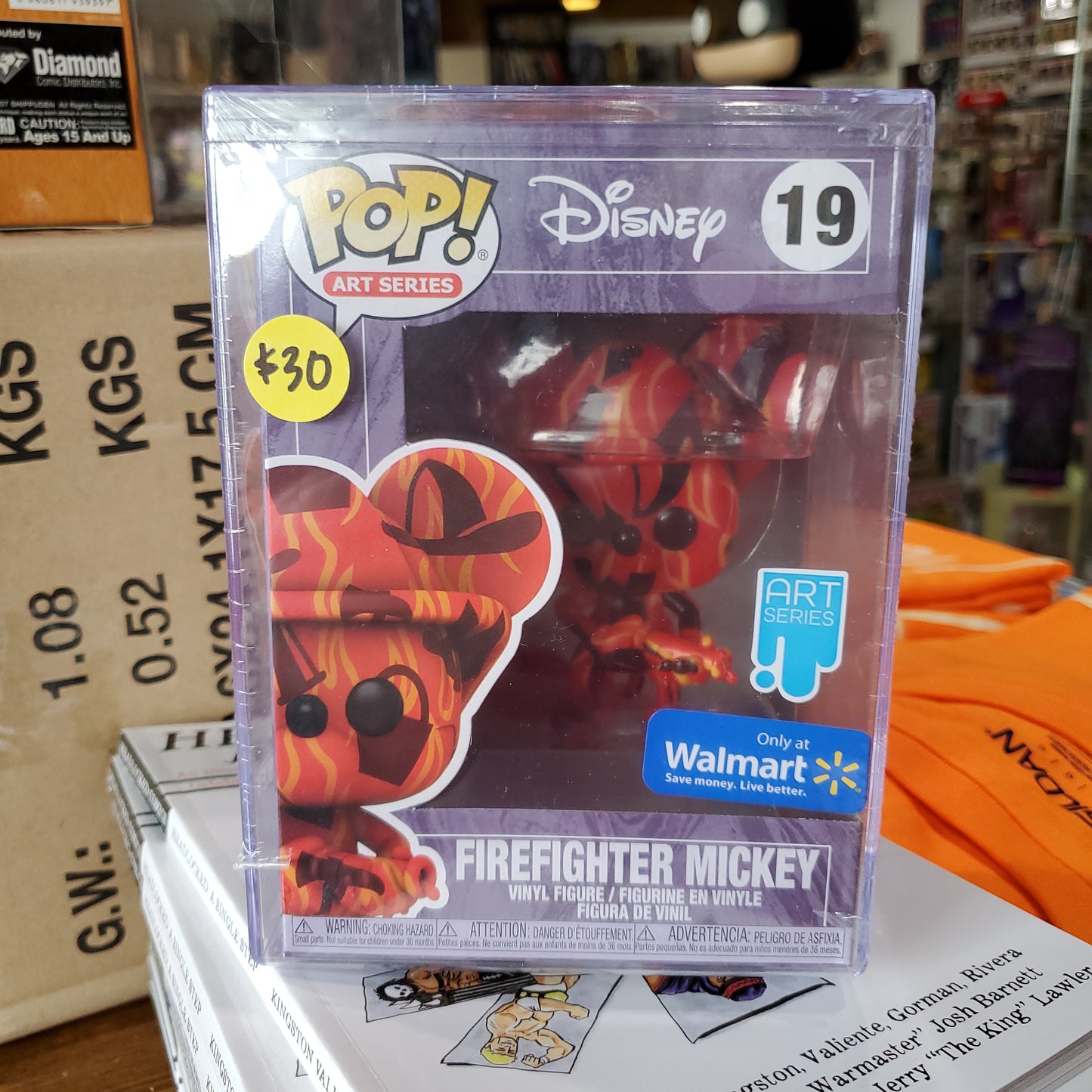 Disney - Firefighter Mickey #19 (Artist Series) w/ Case - Funko Pop! Vinyl Figure