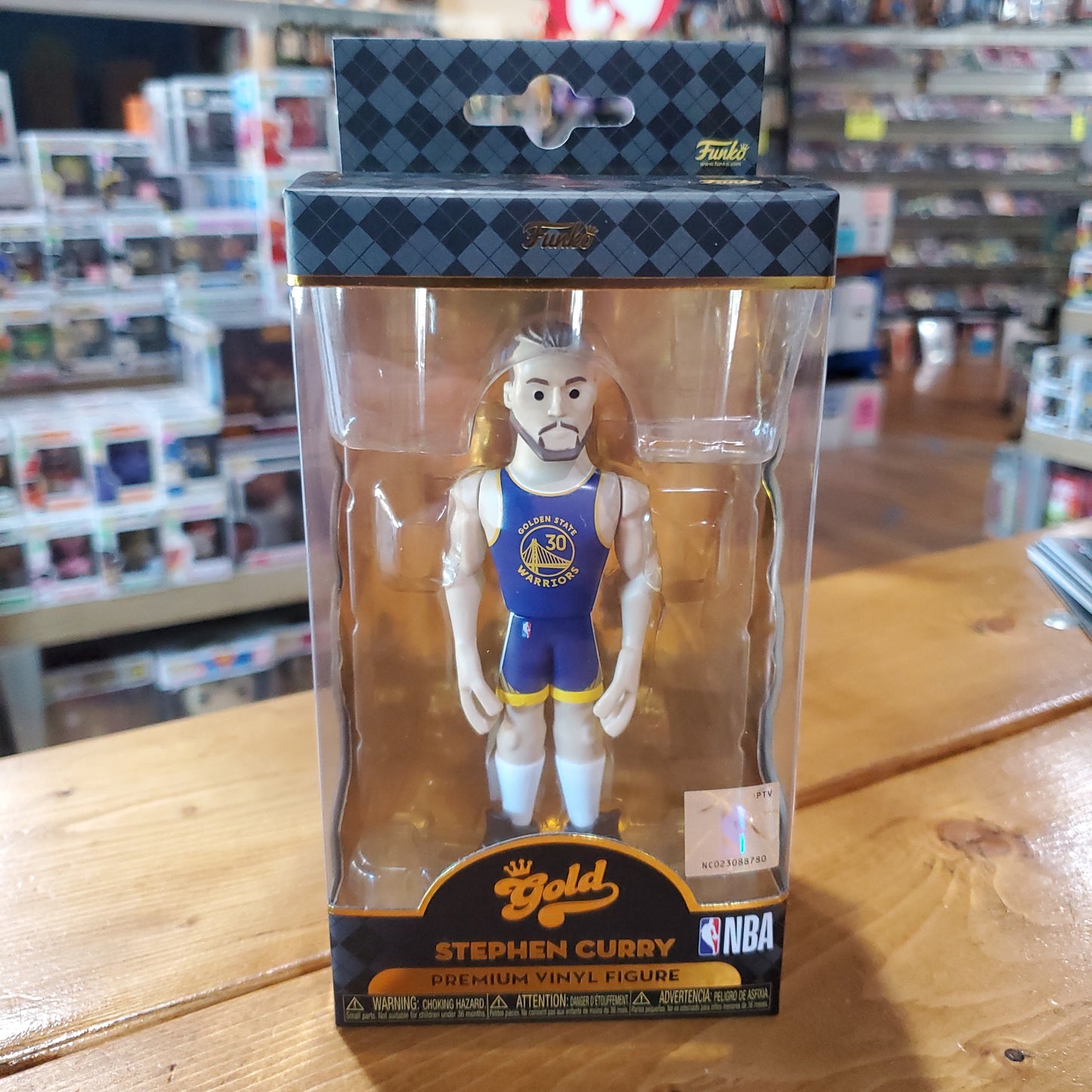 Funko Gold 5" - Warriors Stephen Curry - NBA Vinyl Figure (sports)