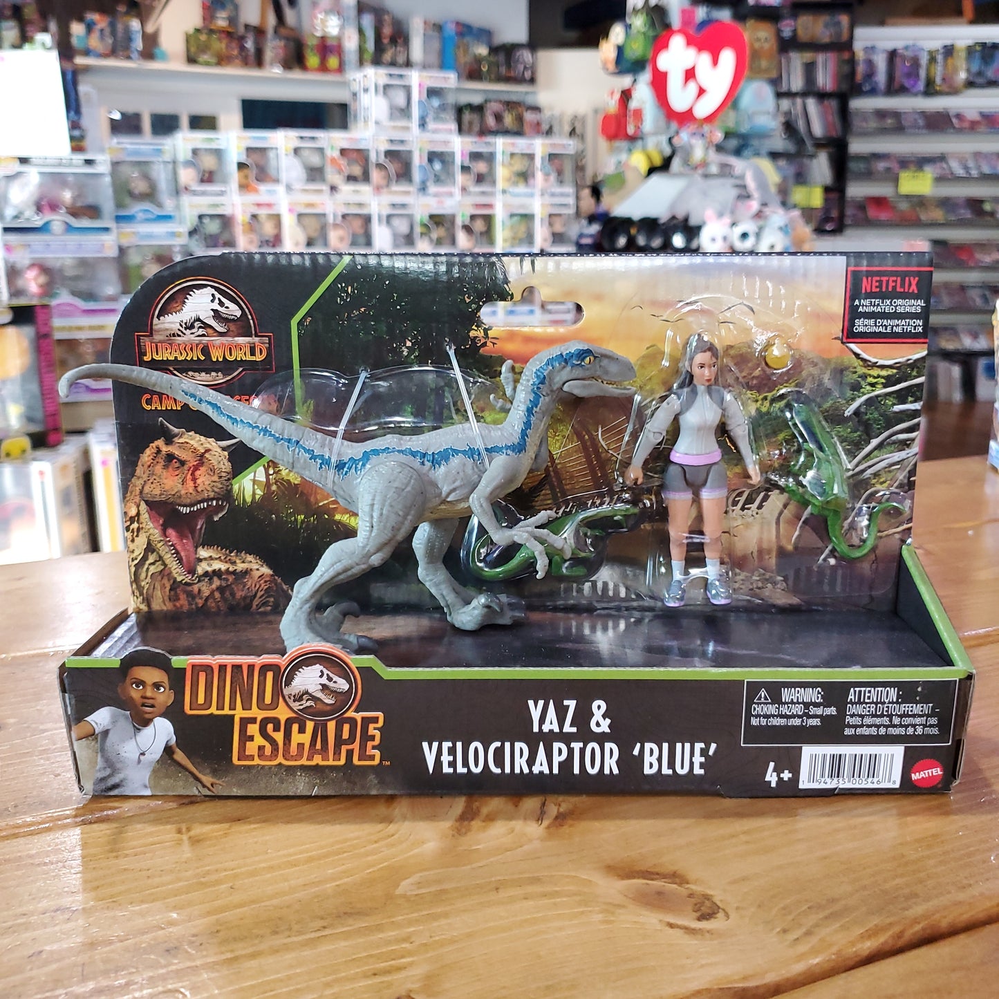 Jurassic World Camp Cretaceous - Yaz & Velociraptor Blue