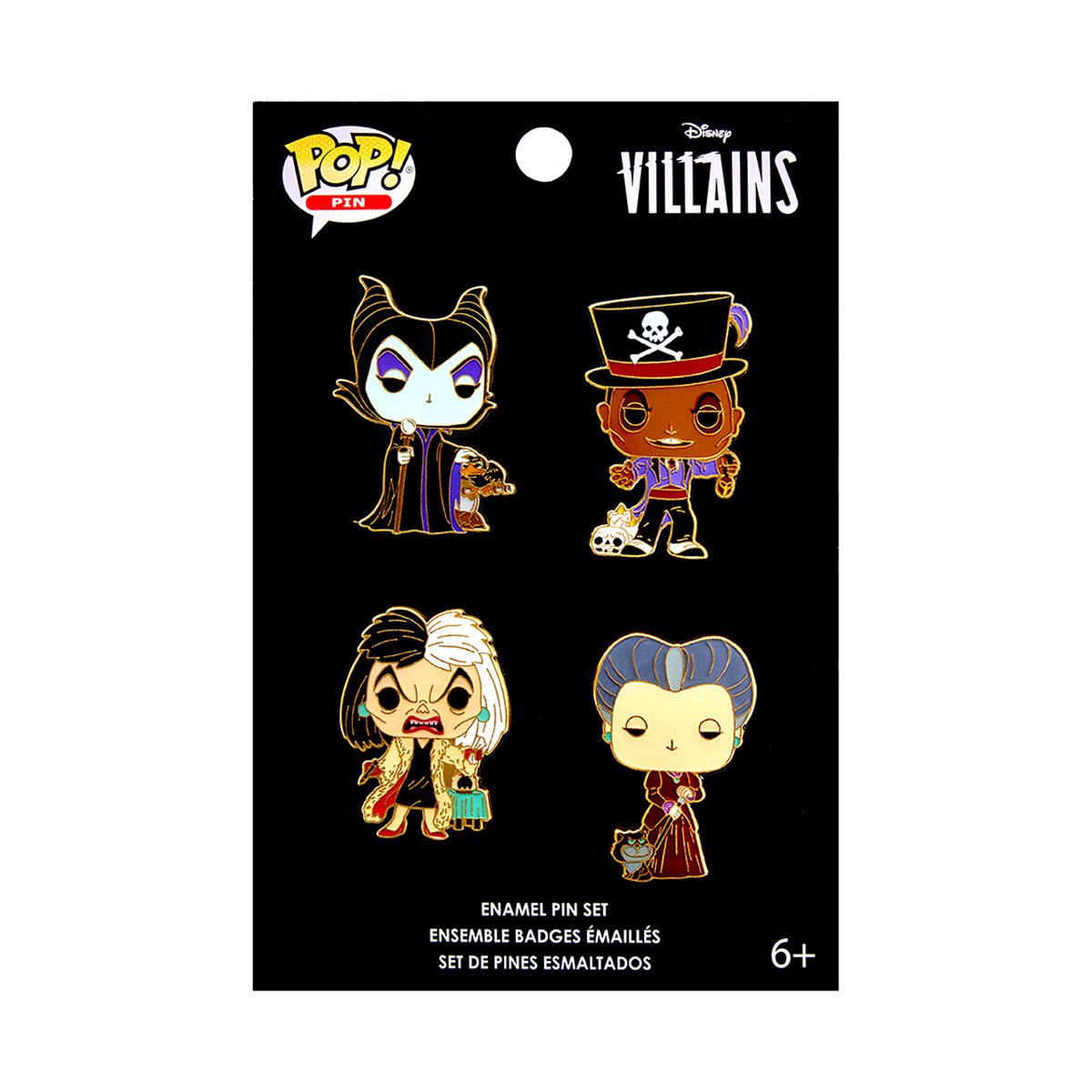 Disney Villains 4pc. Funko Pop! Enamel Pin Set