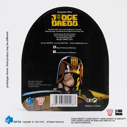 Judge Dredd - Dredd vs. Death (Black and White) - Exclusive Action Figure Set