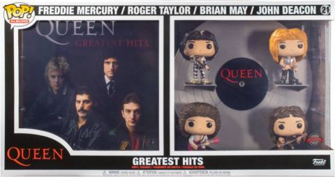 Queen Greatest Hits (Metallic) Deluxe Album Funko Pop! Vinyl Figure (Rocks)