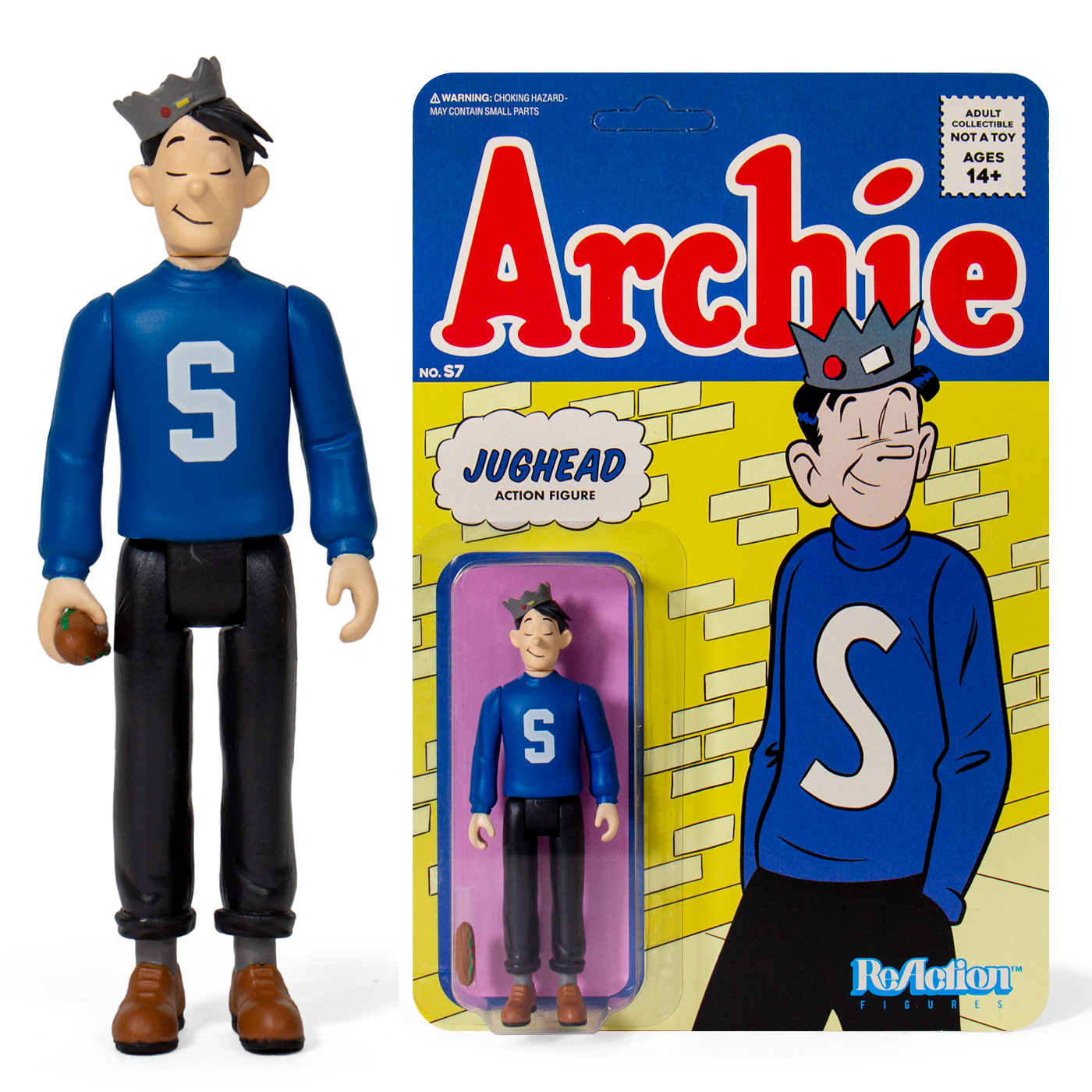 Super 7 ARCHIE REACTION FIGURE JUGHEAD MOC new Tall Man Toys