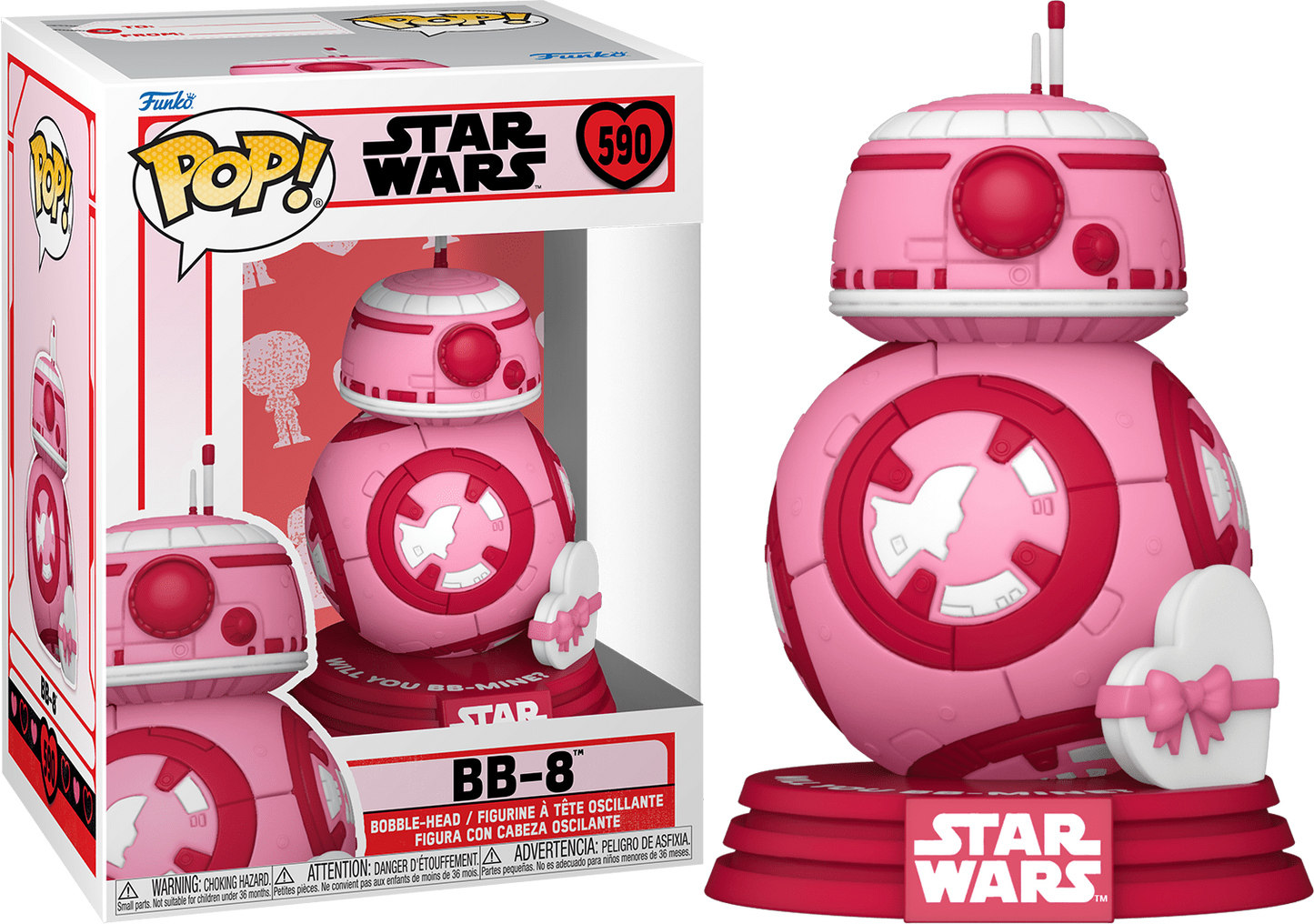 Star Wars - Valentine BB-8 #590 - Funko Pop! Vinyl Figure