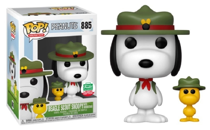 Peanuts - Beagle Scout Snoopy #885 - Exclusive Funko Pop! Vinyl Figure (cartoon)