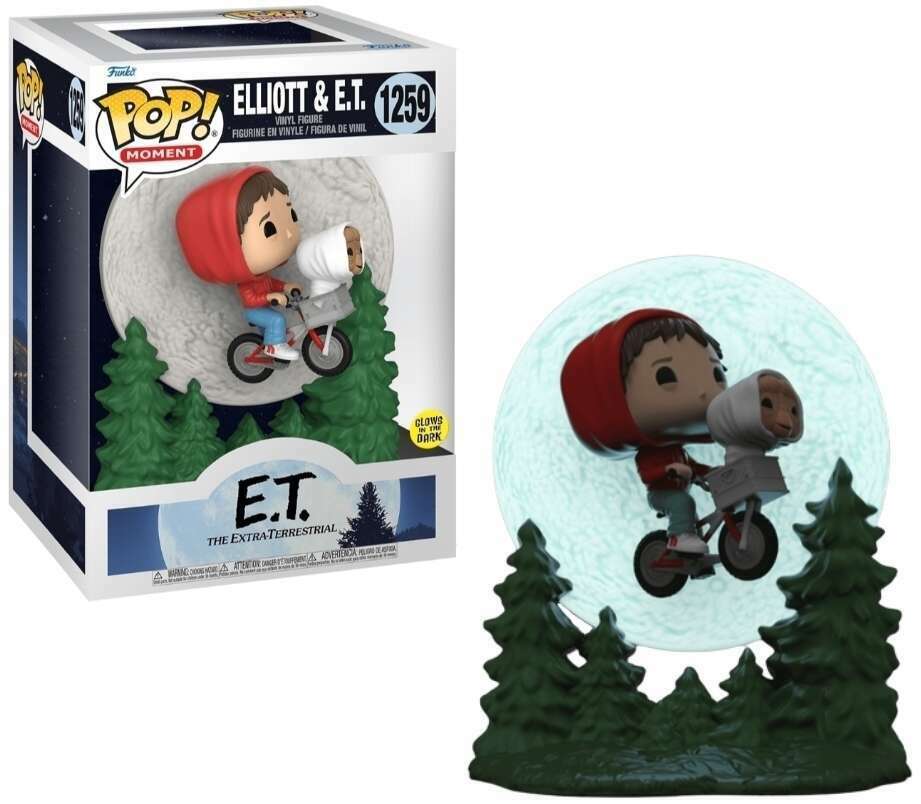 Elliott and ET Flying (GITD) #1259 - Funko Pop! Moment (Movies)